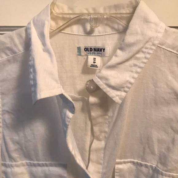 Linen cotton blend button down - Picture 2 of 4